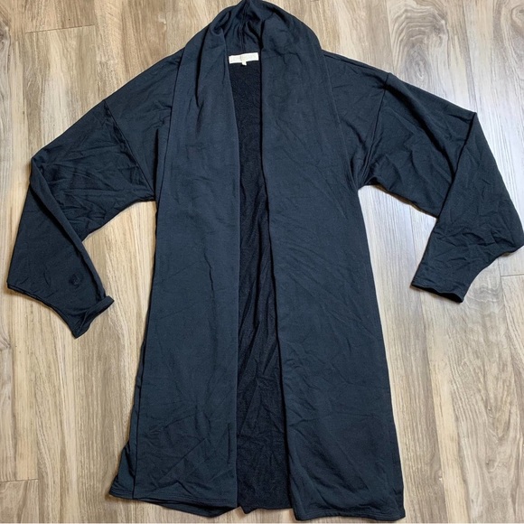 LIKE🆕JOAH BROWN O/S BLACK ETOILE SMOOTH CASHMERE SOFT OVERSIZED CARDIGAN JACKET - Picture 11 of 16